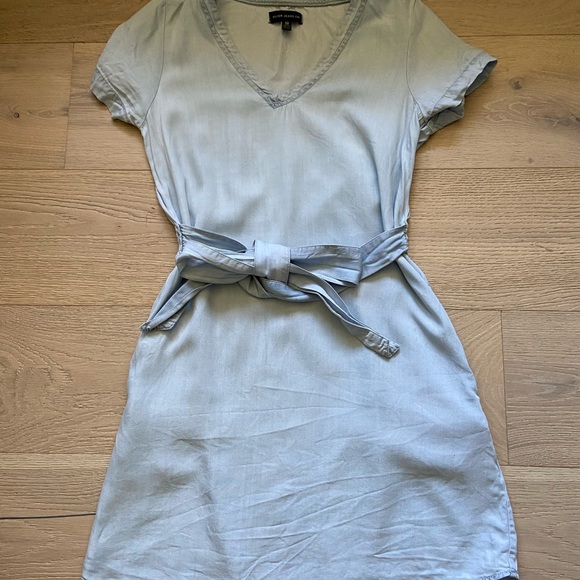 Silver jeans chambray dress with bow - Picture 2 of 8